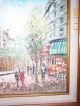 Stunning~vtg~thick Oil Painting~signed Gyrneff~city Sene~raining Day~nice Frame Other photo 3
