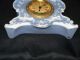 Antique Wedgwood Blue Jasperware Boudoir Clock Cherubs On Vines Other photo 1