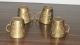 Brass Cup 4 Pc Authentic Brass Coffee Cup Metalware photo 1
