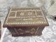 Fantastic Completely Hand Made Tramp Art Stud & Cut Out Brass Treasure Box Boxes photo 3