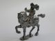 Antique German Tin 19 Th Century Horse Rider Soldier Statue Metalware photo 1