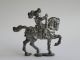 Antique German Tin 19 Th Century Horse Rider Soldier Statue Metalware photo 3