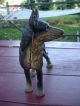 Authentic Antique Hubley Cast Iron German Shepherd Dog Doorstop Metalware photo 3