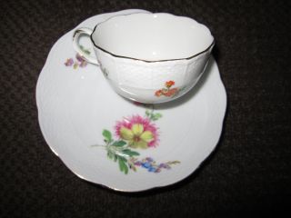 Antique Meissen Porcelain Cup And Soucer photo
