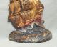 Old Antique Albany Foundry Cast Iron Doorstop Ship On Water 108 Metalware photo 1