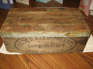 Vintage Antique Wooden Advertising Box - Rare Box/crate - Collectible photo