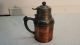 Antique Sovereign G I Mix Copper& Pewter Caddy Pitcher W/head Finial 1880 - 1904 Metalware photo 6