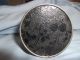 Small Antique Round Tin Pin Box With Pincushion On Top Metalware photo 2