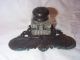 Early 1900 ' S Cast Metal Inkwell Metalware photo 1