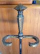Bronze Washed Bradley And Hubbard Fireplace Tools W/stand & Hammer Texture Yum Metalware photo 9