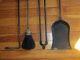 Bronze Washed Bradley And Hubbard Fireplace Tools W/stand & Hammer Texture Yum Metalware photo 5