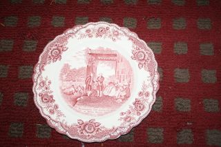 Collectible Plate Of George Washington And Lafayette At Mount Vernon photo