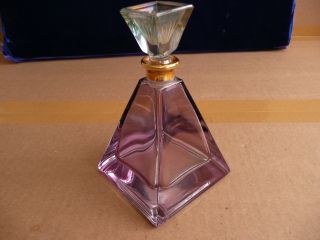 Antique Perfume Bottle Art Deco Pyramid ~unknown Maker ~ photo