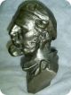 Young Fidel Castro Communist Leader Of Cuba Russian Metal Bust Ussr 1960 ' S Rare Metalware photo 1