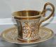 Antique Gold Encrusted Kpm Porcelain Scenic Cup & Saucer Andernach Rhein Nr Cups & Saucers photo 2