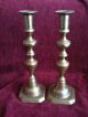 Pair Of Victorian Brass Candlesticks 25cm High Good Condition Great For Display Uncategorized photo 1