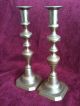 Pair Of Victorian Brass Candlesticks 25cm High Good Condition Great For Display Uncategorized photo 2