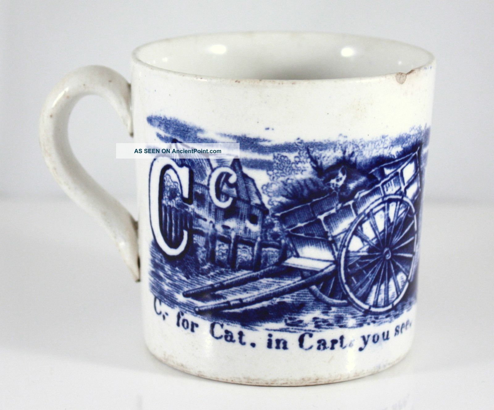 Early 1800 ' S Child ' S Abc Transfer Mug Mugs & Tankards photo