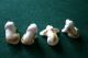 Set Of 4 Little White Dogs,  Made In China,  1940 ' S Vtg - - - Ex.  Condition. Figurines photo 1