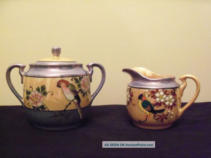 Decorative Sugar With Lid And Creamer Parrot Creamers & Sugar Bowls photo