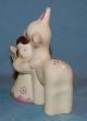 Vintge Porcelain Ceramic California Pottery Darling Little Angel W Deer Figurine Figurines photo 3