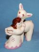 Vintge Porcelain Ceramic California Pottery Darling Little Angel W Deer Figurine Figurines photo 5