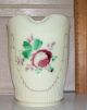 Early Rose Decorated Eapg Custard Glass Pitcher Six Tumbler Cup Water Set Glows Pitchers photo 1