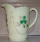 Early Rose Decorated Eapg Custard Glass Pitcher Six Tumbler Cup Water Set Glows Pitchers photo 2