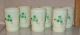 Early Rose Decorated Eapg Custard Glass Pitcher Six Tumbler Cup Water Set Glows Pitchers photo 7