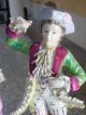 Lovely Lace Porcelain Couple With Gold Detail Figurines photo 2