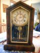 Great Antique Davison Mantel Clock / Key / Chime Clocks photo 1