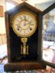 Great Antique Davison Mantel Clock / Key / Chime Clocks photo 6