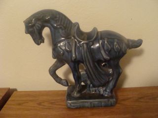 Blue Horse Figurine photo
