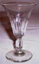 Antique Blown Glass Wine Cut Flutes Applied Base And Stem Ca.  Early 1800 ' S Stemware photo 1