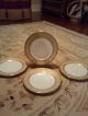 Set Of 4 Wm.  Guerin & Co.  Limoges Gold Gilt Beading Dinner Plates Plates & Chargers photo 2