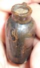 Rare New England Antique Miniature Stoneware Pottery Handled Jug Jugs photo 2