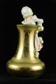 Cute Porcelain Vase: Little Girl In Nightgown & Cap,  Blowing Bubbles Figurines photo 5