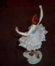 Antique German Dresden Lace Porcelain Meissen Ballet Dancer Figurine Figure Figurines photo 3