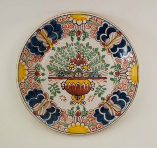 Tichelaar Makkum - Polychrome Delft - Small Wall Plate / Bowl photo