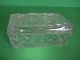 Antique Cut Crystal Box Dish W Cover Vanity Trinket Tray Quality Very Heavy Other photo 2