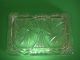 Antique Cut Crystal Box Dish W Cover Vanity Trinket Tray Quality Very Heavy Other photo 4