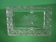Antique Cut Crystal Box Dish W Cover Vanity Trinket Tray Quality Very Heavy Other photo 7