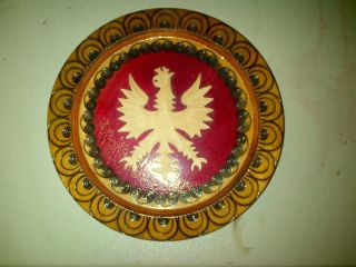 From Poland Coat Of Arms Wall Hand Made Plate photo
