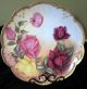Antique Akd France Limoges Charger~beautiful Old Fashioned Roses~beaded Trim Plates & Chargers photo 1