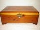 Red Cedar Dresser Or Keepsake Box,  Side Handles,  Brass Latch & Hinges Boxes photo 2