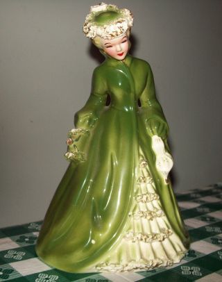 Victorian Dressed Hand Painted Porcelain ~ Woman ~ ~ photo