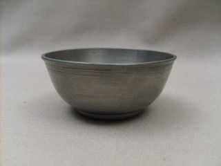 Old Swedish Pewter Bowl W/ Coin On Bottom Sweden photo