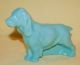 Vintage Porcelain Ceramic Shawnee Blue Pottery Spaniel Dog Figurine/planter Figurines photo 2
