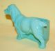 Vintage Porcelain Ceramic Shawnee Blue Pottery Spaniel Dog Figurine/planter Figurines photo 3