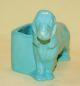 Vintage Porcelain Ceramic Shawnee Blue Pottery Spaniel Dog Figurine/planter Figurines photo 5